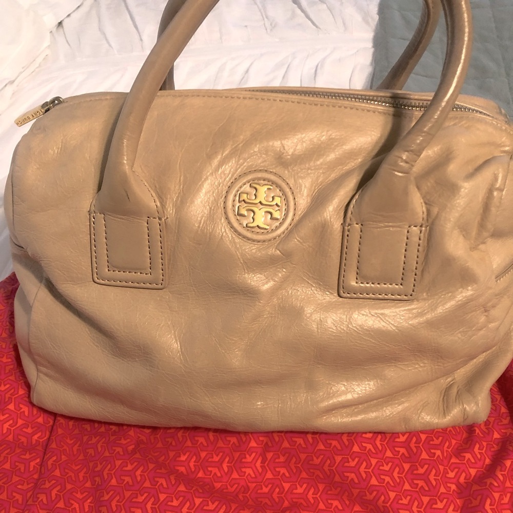Tan Tory Burch Tote
